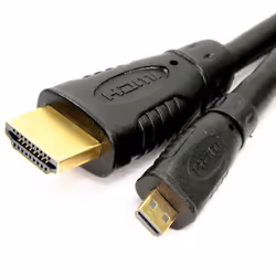 kenable 006802, 1.8 m, HDMI Type D (Micro), 3 x HDMI Type A (Standard), Black