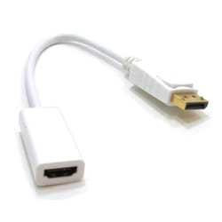 kenable 006832 video cable adapter 0.08 m DisplayPort HDMI White