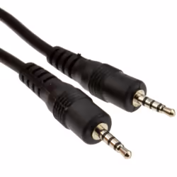 kenable 006856, 3.5mm, Male, 3.5mm, Male, 0.5 m, Black