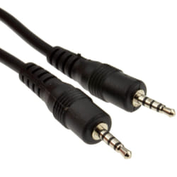 kenable 006856 audio cable 0.5 m 3.5mm Black
