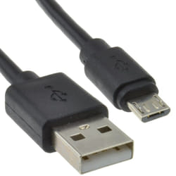 kenable 006859 USB cable USB 2.0 0.25 m Micro-USB B USB A Black