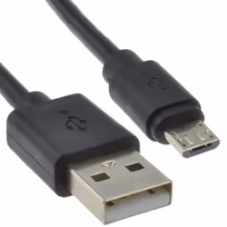 kenable 006860, 2 m, Micro-USB B, USB A, USB 2.0, Black