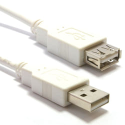 kenable 006866 USB cable USB 2.0 1 m USB A White