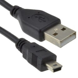 kenable 006877 USB cable USB 2.0 0.25 m USB A Mini-USB B Black