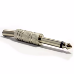 kenable 006931, 6.35mm, Metallic, Male, Straight, Metal, RoHS