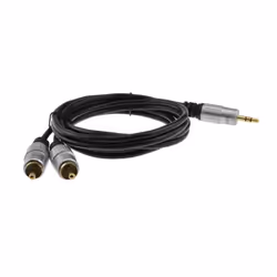 kenable 006942 audio cable 3 m 3.5mm 2 x RCA Black