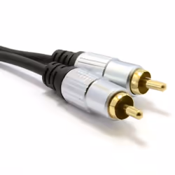 kenable 006944 audio cable 2 m 2 x RCA Black