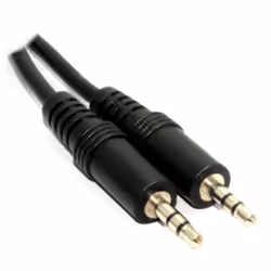 kenable 3.5mm Stereo Jack Plug to Plug Audio Lead SINGLE Screened Cable 1.2m