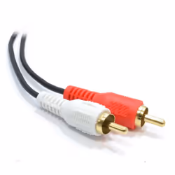 kenable 006955 audio cable 2 m 6.35mm 2 x RCA Black, Red, White