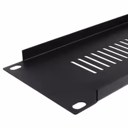 kenable 2U Blanking Plate for Comms Data Cabinet Rack 19 Vented Black