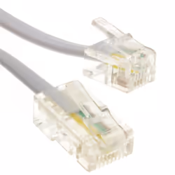 kenable 007152, 1 m, RJ11, RJ45, White, Male, Male