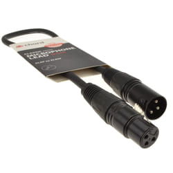 kenable Balanced XLR Microphone Lead Male to Female Audio Cable BLACK 0.5m