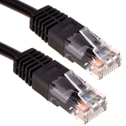 kenable Black Network Ethernet RJ45 Cat 5E UTP PATCH LAN COPPER Cable Lead  3m