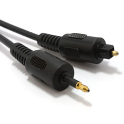 kenable 007247 audio cable 0.5 m 3.5mm Mini-TOSLINK Black