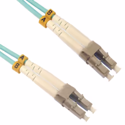 kenable OM4 Aqua Fibre Optic LC LC Duplex MM 50 125 Patch LSZH Cable 3m
