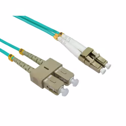 kenable OM4 Aqua Fibre Optic LC SC Duplex MM 50 125 Patch LSZH Cable 3m