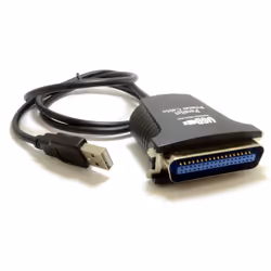 kenable 007278, Black, USB, IEEE 1284, 1 m, 110 g