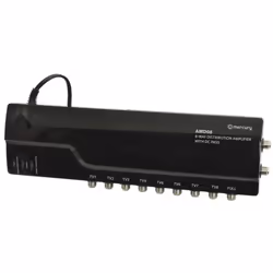 8 Way 4G Ready VHF UHF TV Aerial Distribution Powered Amplifier & DC By Pass