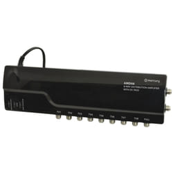 8 Way 4G Ready VHF UHF TV Aerial Distribution Powered Amplifier & DC By Pass