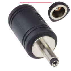 kenable 007296 cable gender changer DC 3.5mm DC 2.1mm Black