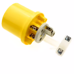 kenable Industrial Site Power 3 Pin Plug 110V 16A Yellow IP44 SplashProof