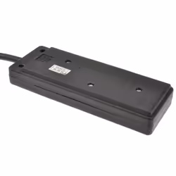 kenable 2 Gang Way UK 13A Trailing Socket Mains Power Extension Lead Black  2m