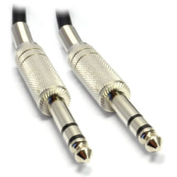 kenable 007383 audio cable 2 m 6.35mm TRS Black