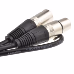 kenable 007390 audio cable 3 m XLR (3-pin) Black