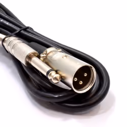 kenable Instrument Cable XLR 3 Pin Plug to 6.35mm Male Mono Jack Plug Cable 2m