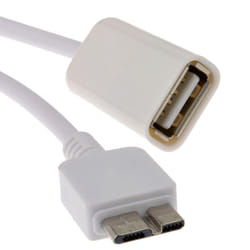 kenable 007400 USB cable USB 3.2 Gen 1 (3.1 Gen 1) 0.13 m USB A Micro-USB B White