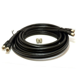 kenable 007408 coaxial cable RG-6/U 3 m 2x F Black