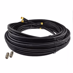 kenable 007410, 10 m, RG-6/U, 2x F, 2x F, Black