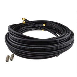kenable 007410 coaxial cable RG-6/U 10 m 2x F Black
