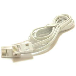 kenable 007411 telephone cable 2 m White