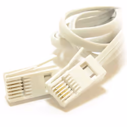 kenable 007411 telephone cable 2 m White