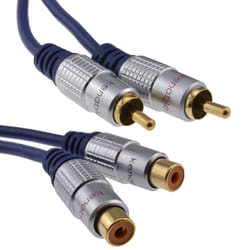 kenable 007461 audio cable 2 m 2 x RCA Blue