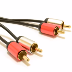kenable 007519 audio cable 2 m 2 x RCA Black, Red