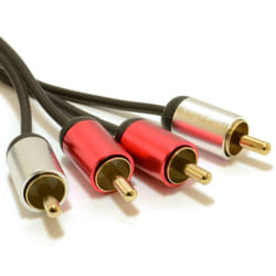 kenable 007520 audio cable 3 m 2 x RCA Black, Red