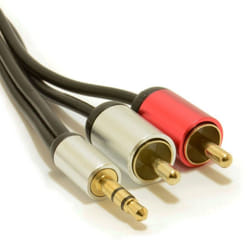 kenable 007522 audio cable 1 m 3.5mm 2 x RCA Black