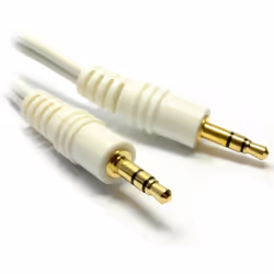 kenable 007572, 3.5mm, Male, 3.5mm, Male, 0.5 m, White