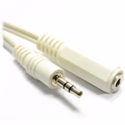 kenable 007577, 3.5mm, Male, 3.5mm, Female, 5 m, White