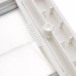 kenable WHITE BRUSH Faceplate for Cable Exit Wall Outlet UK Double Gang White