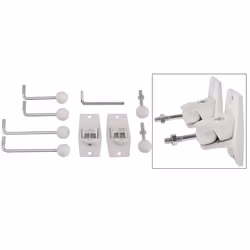 kenable Wall Mounting White Universal Speaker Bracket 72 x 38 x 42mm