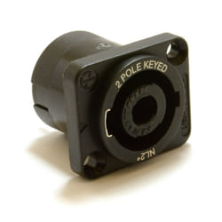 Neutrik Keyed 2 Pole Speakon Chassis Mount PA Solder Terminal Socket NL2MP