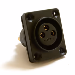 kenable 3 Hole XLR Microphone Chassis Panel Mount Solder Terminal Socket Seal