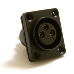 kenable 3 Hole XLR Microphone Chassis Panel Mount Solder Terminal Socket Seal