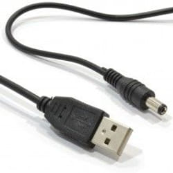 kenable 007629 power cable Black 1 m USB A