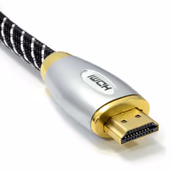 kenable HQ Braided 4k 2k High Speed HDMI 1.4 3D TV Cable Metal Ends 1.5m