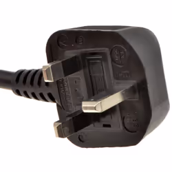 kenable 13A Fully Moulded 3 Pin UK Plug to 1.5mm Cable Stripped Bare Ends 3m