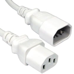 kenable 007659 power cable White 1.8 m C14 coupler C13 coupler